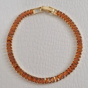 Orange Spinel Bracelet 4.5mm